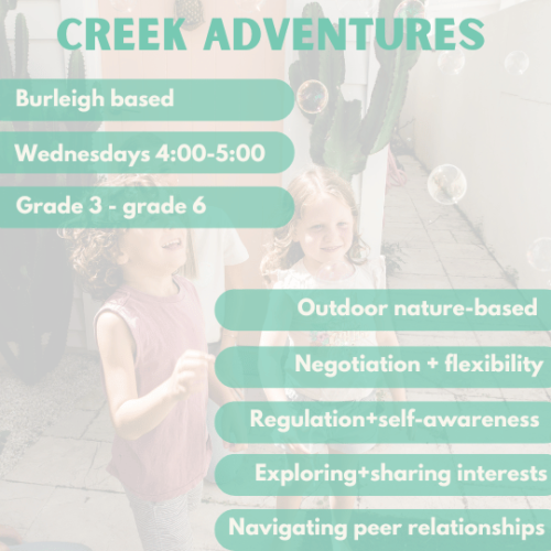 Creek Adventures | Burleigh | Wednesday’s at 4.00pm