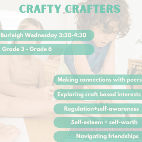 Crafty Crafters | Burleigh | Wednesday’s at 3.30pm