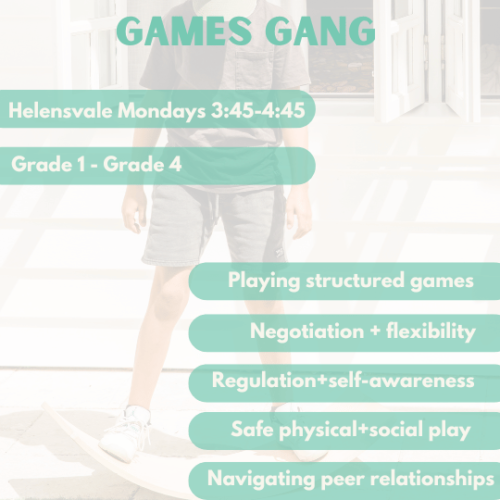 Games Gang | Helensvale | Monday’s at 3:45pm