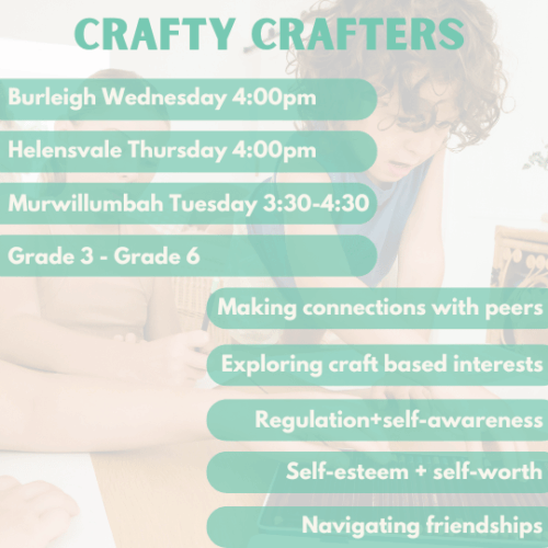 Crafty Crafters | Burleigh | Wednesday’s at 4.00pm