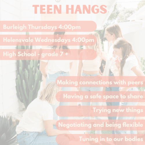Teen Hangs | Burleigh | Thursday’s at 4.00pm