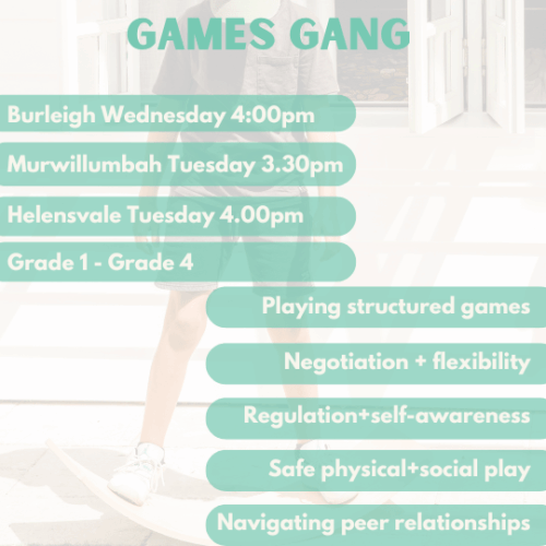 Games Gang | Murwillumbah | Tuesday’s at 3.30pm